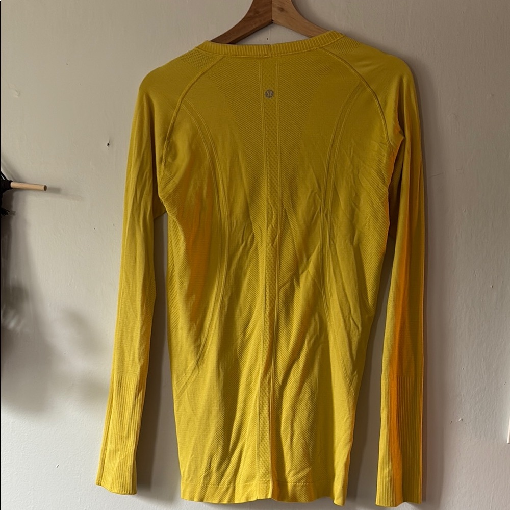lululemon athletica Long Sleeve Tee in Bright Yellow - Picture 4 of 6